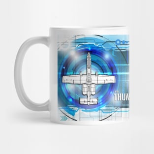 A-10 Thunderbolt II Blueprint Mug